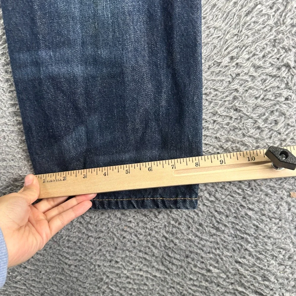 Polo‎ Ralph Lauren Varick Jeans Mens 37x30 Blue Cotton Denim Straight Slim Faded